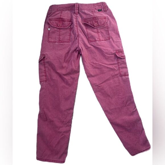 Jag Jeans Cargo Utility cropped Pants Stretch faded Red / orange Women’s size 4 - Picture 2 of 10